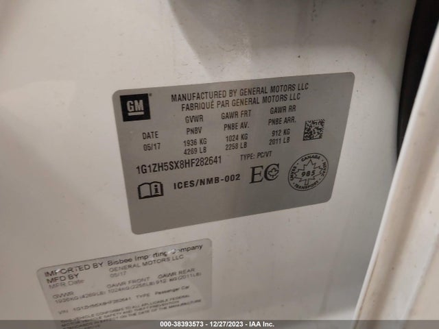 Chevrolet Malibu Premier 2017 1G1ZH5SX8HF282641 Image 9