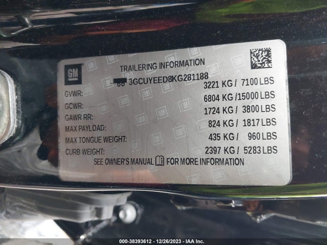 Chevrolet Silverado 1500 Rst 2019 3GCUYEED8KG281188 Image 9