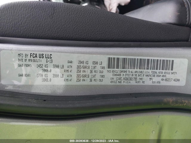 Dodge Durango Sxt Awd 2019 1C4RDJAG6KC821795 Image 9