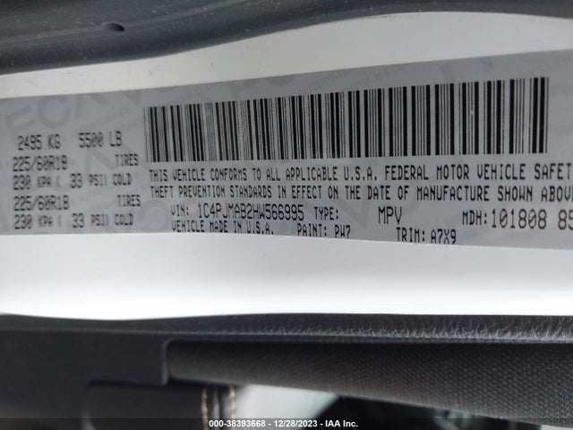 1C4PJMAB2HW566995 Jeep Cherokee Altitude 4x4