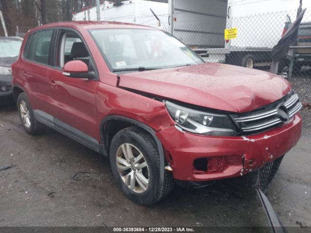 Auction sale of the 2014 Volkswagen Tiguan S, vin: WVGAV3AX3EW113945, lot number: 38393684