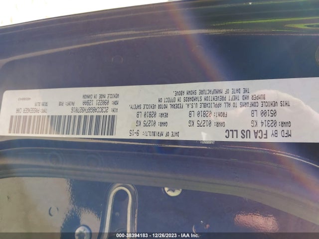 Chrysler 300 S 2015 2C3CCABG6FH927016 Image 9