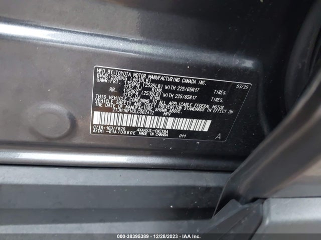 Toyota RAV4 LE 2020 2T3H1RFV0LC062412 Image 9