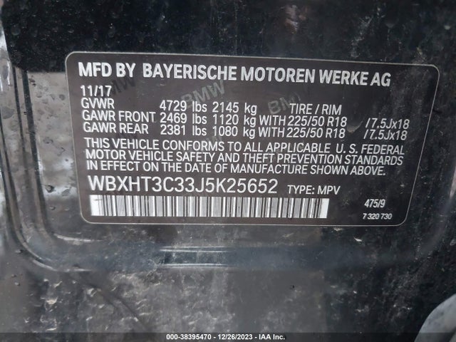 BMW X1 Xdrive28i 2018 WBXHT3C33J5K25652 Image 9