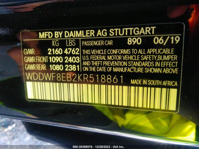 2019 MERCEDES-BENZ C 300 WDDWF8EB2KR518861 Photo 8