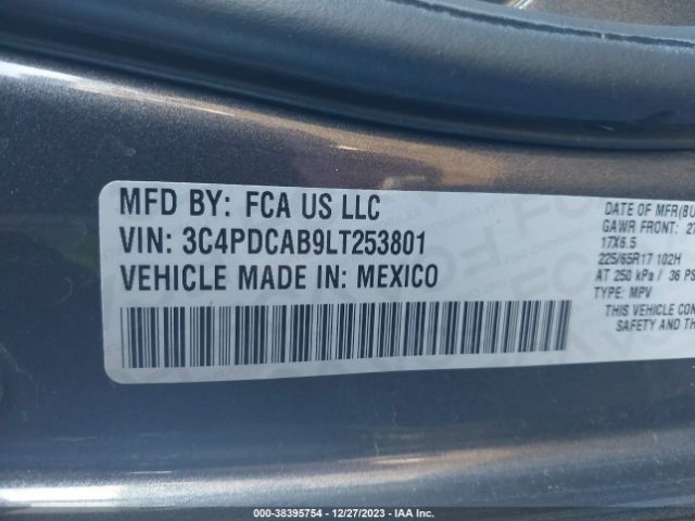 3C4PDCAB9LT253801 Dodge Journey Se Value
