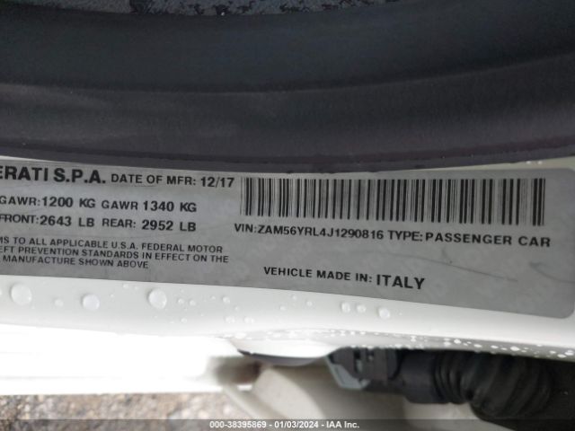 ZAM56YRL4J1290816 Maserati Quattroporte S Q4 Granlusso