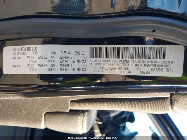 Jeep Cherokee Latitude 2016 1C4PJLCS3GW291384 Image 9