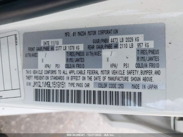 2020 MAZDA MAZDA6 JM1GL1VM9L1519151 Photo 8