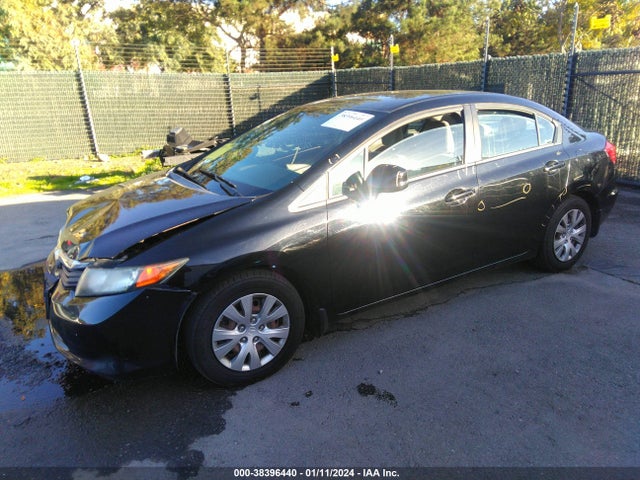2012 HONDA CIVIC LX VIN: 19XFB2F55CE048561