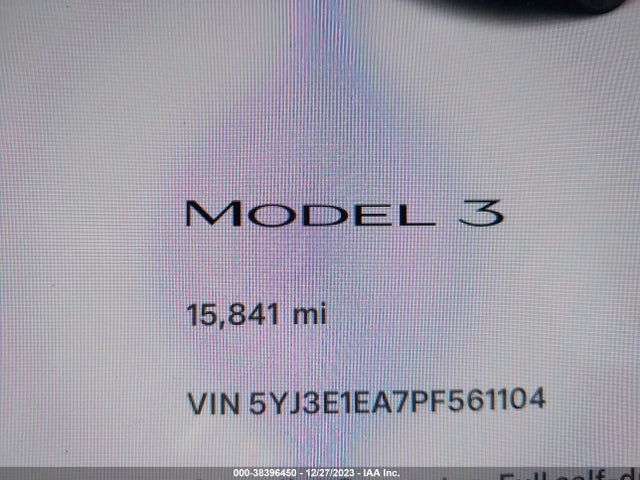 Tesla Model 3 Rear-wheel Drive 2023 5YJ3E1EA7PF561104 Image 15