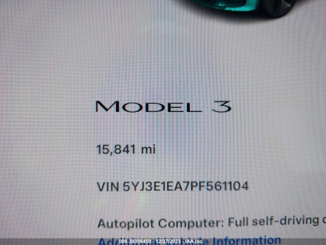Tesla Model 3 Rear-wheel Drive 2023 5YJ3E1EA7PF561104 Image 7
