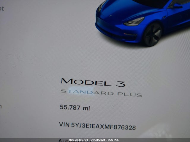 2021 TESLA MODEL 3 5YJ3E1EAXMF876328 Photo 6
