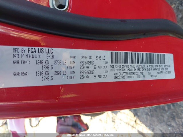 Dodge Journey Sxt 2018 3C4PDCBB9JT463133 Image 9
