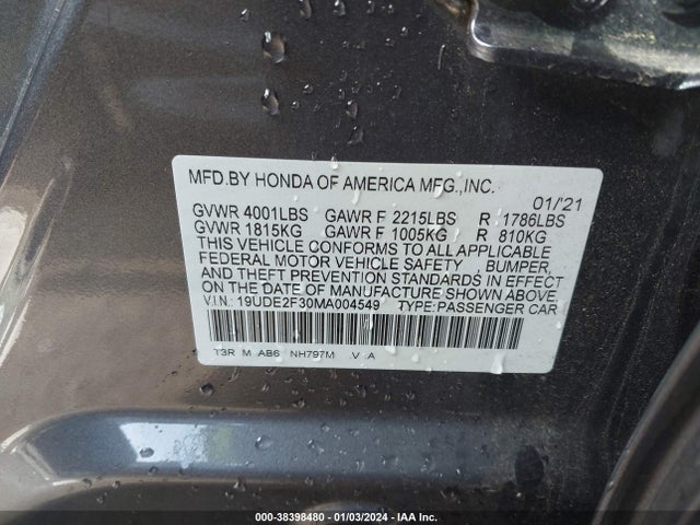 Acura Ilx Base (dct) 2021 19UDE2F30MA004549 Image 9