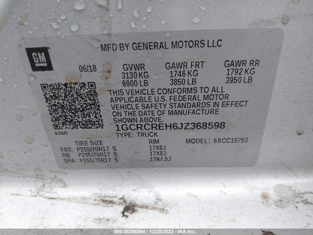 Chevrolet Silverado 1500 1lt 2018 1GCRCREH6JZ368598 Image 9
