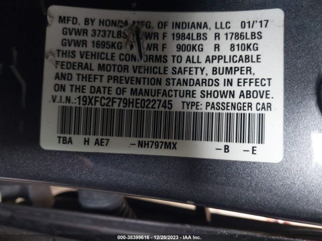 19XFC2F79HE022745 Honda CIVIC EX