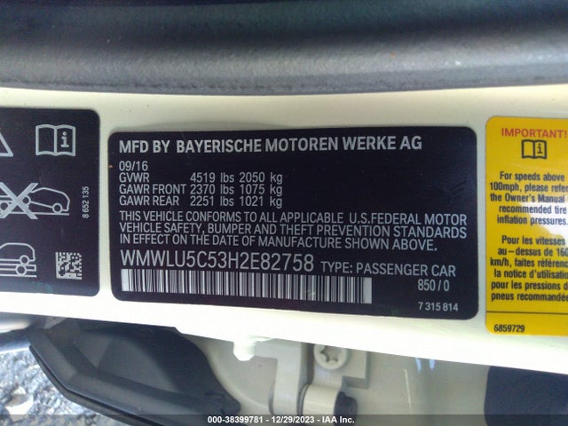 2017 MINI CLUBMAN WMWLU5C53H2E82758 Photo 8