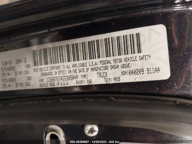 RAM 1500 Big Horn 2016 1C6RR7GT4GS305044 Image 9