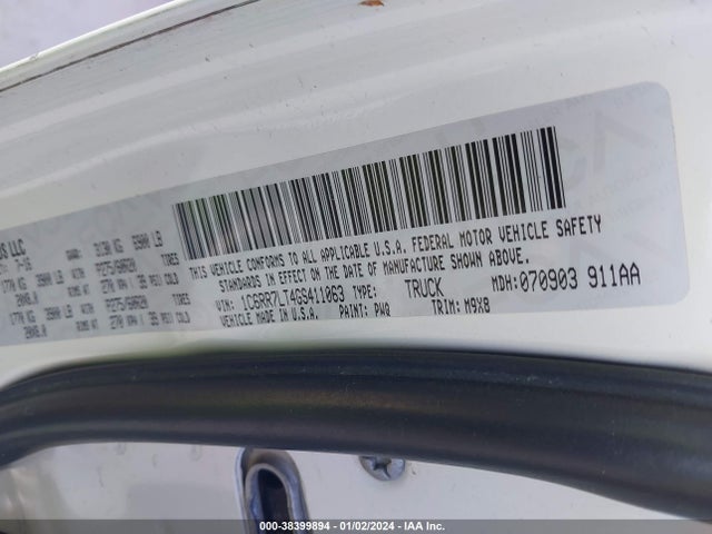 RAM 1500 Lone Star 2016 1C6RR7LT4GS411063 Image 9