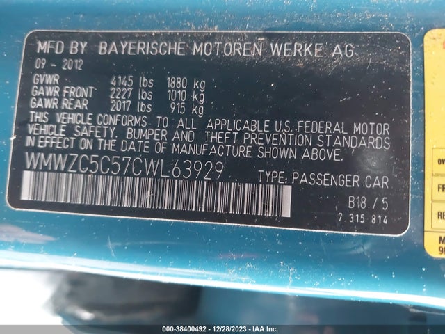 2012 MINI COOPER S COUNTRYMAN WMWZC5C57CWL63929 Photo 8