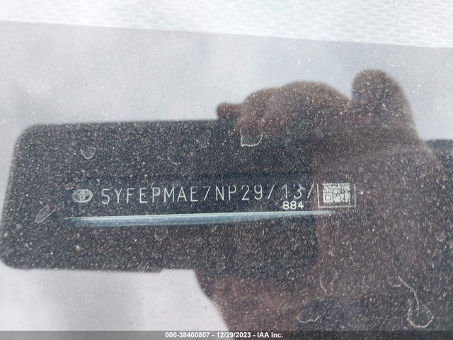 Toyota COROLLA LE 2022 5YFEPMAE7NP297137 Image 9