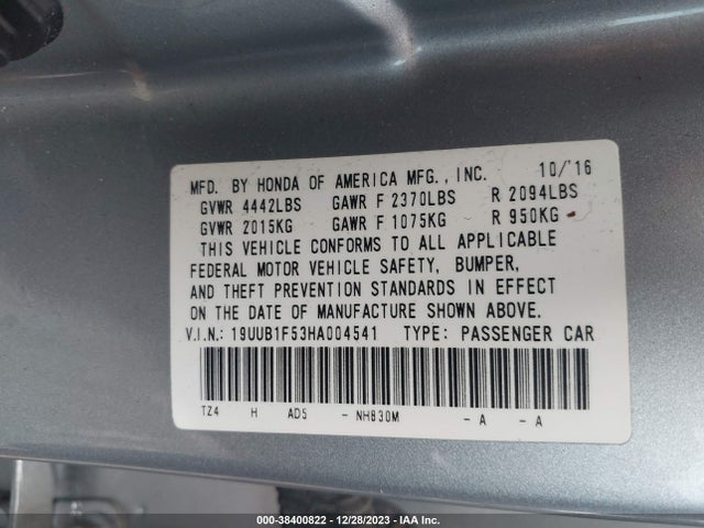 Acura Tlx Technology Package 2017 19UUB1F53HA004541 Image 9