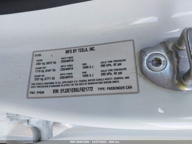 2020 TESLA MODEL 3 5YJ3E1EB5LF621772 Photo 8