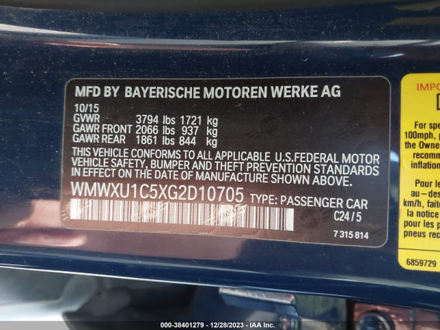 2016 MINI HARDTOP WMWXU1C5XG2D10705 Photo 8