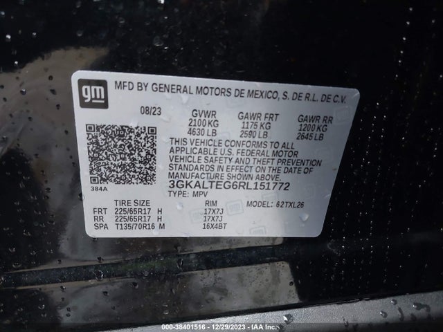 GMC Terrain Awd Sle 2024 3GKALTEG6RL151772 Image 9