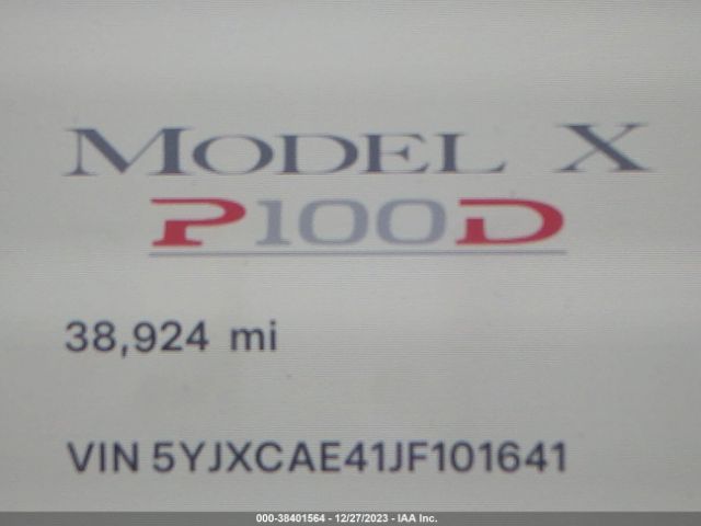 5YJXCAE41JF101641 Tesla Model X 100d/75d/p100d