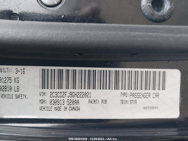 Dodge Challenger R/t Scat Pack 2016 2C3CDZFJ9GH222021 Image 9