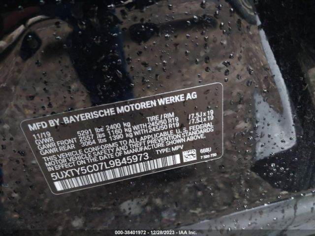 5UXTY5C07L9B45973 BMW X3 Xdrive30i