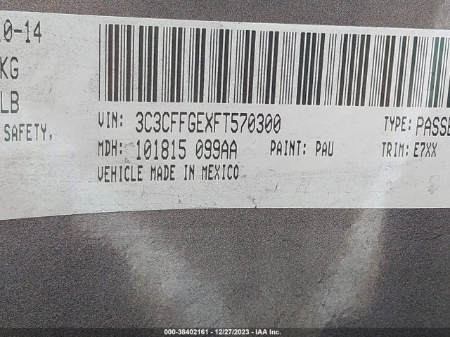 2015 FIAT 500E 3C3CFFGEXFT570300 Photo 8