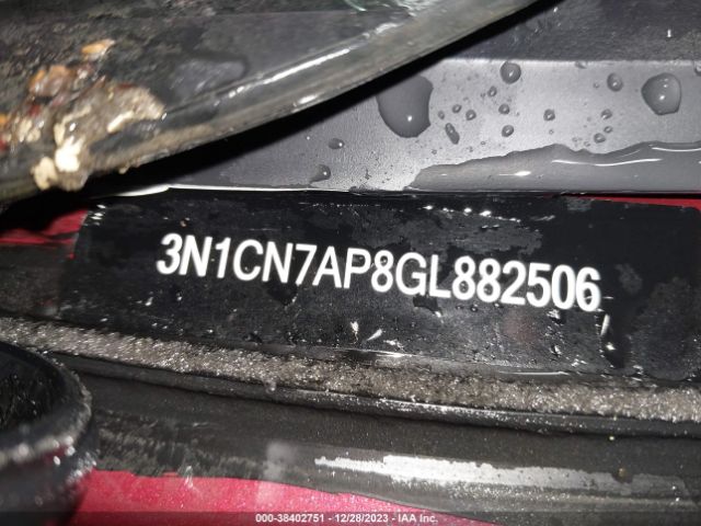 3N1CN7AP8GL882506 Nissan Versa 1.6 S/1.6 S+/1.6 Sl/1.6 Sv