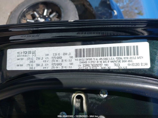 RAM 1500 Lone Star 2016 3C6RR6LT8GG292757 Image 9