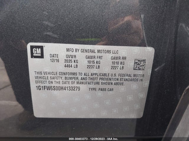 Chevrolet BOLT EV LT 2017 1G1FW6S00H4133279 Image 9