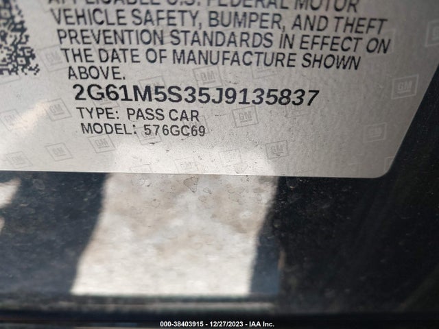 Cadillac XTS LUXURY 2018 2G61M5S35J9135837 Image 9