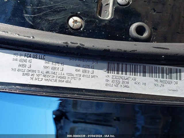 Dodge Challenger Sxt 2018 2C3CDZAG3JH271430 Image 9