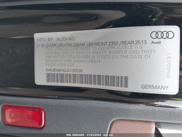 WAUENAF42JA130538 Audi A4