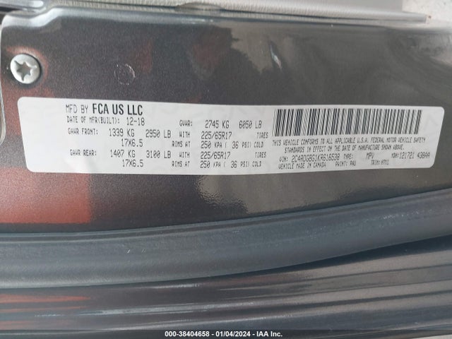 Dodge Grand Caravan Se 2019 2C4RDGBG1KR616538 Image 9