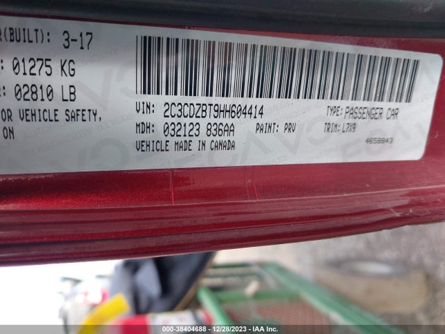 Dodge Challenger R/t 2017 2C3CDZBT9HH604414 Image 9