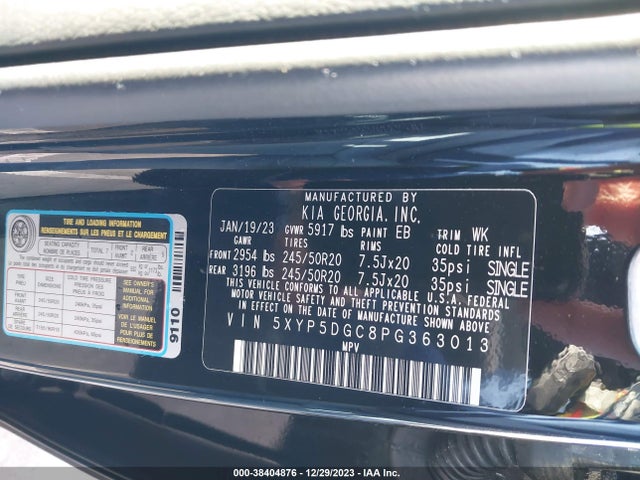 KIA Telluride Sx X-line 2023 5XYP5DGC8PG363013 Image 9