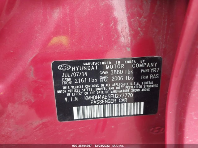Hyundai dohc mpi nu 2015 KMHDH4AE5FU277770 Image 26