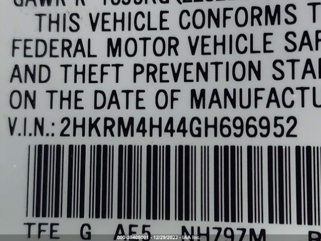 2HKRM4H44GH696952 Honda CR-V SE