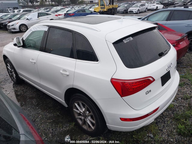 2012 AUDI Q5 2.0T PREMIUM VIN: WA1LFAFP5CA125509
