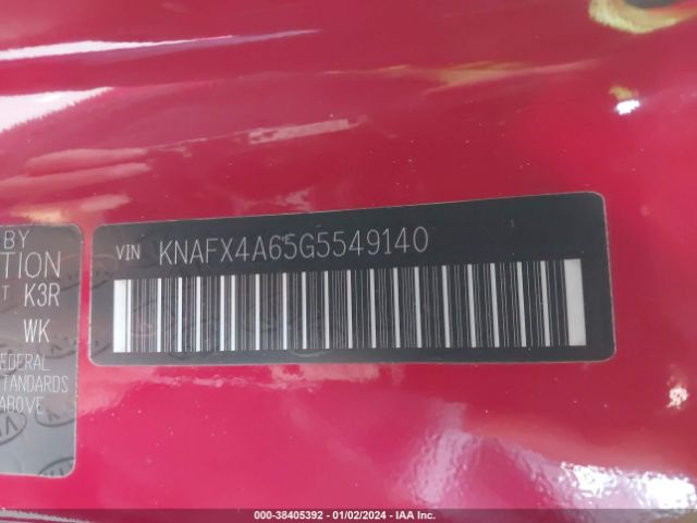 KNAFX4A65G5549140 KIA FORTE LX