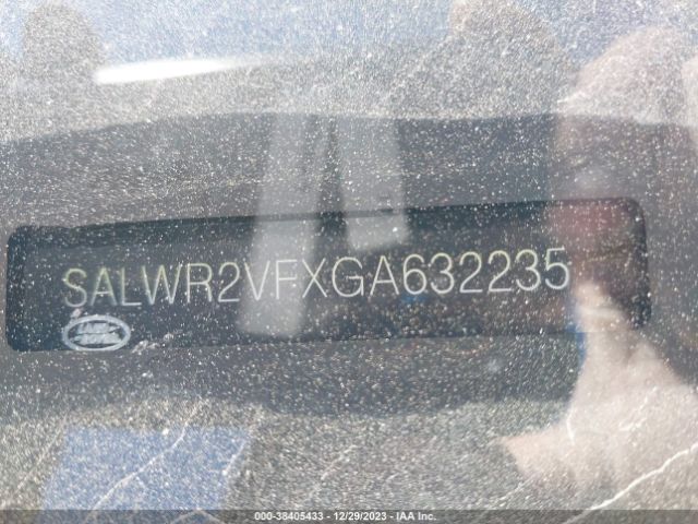 SALWR2VFXGA632235 Land Rover Range Rover Sport 3.0l V6 Supercharged Hse
