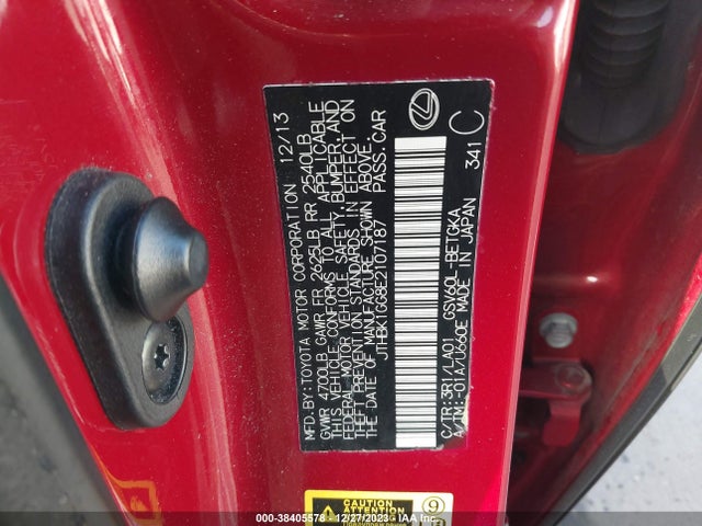 JTHBK1GG8E2107187 Lexus ES 350