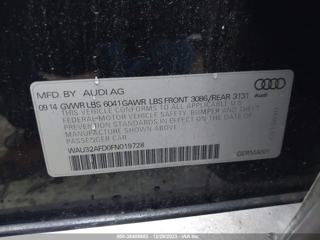 Audi A8 L 4.0t 2015 WAU32AFD0FN019728 Image 9